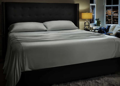 40% OFF Our Coldest Cooling Bedding Bundle | Ice Tech Mattress Protector + Sheex Sheet Set