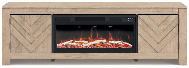 Cayboni - LG TV Stand With Fireplace Option