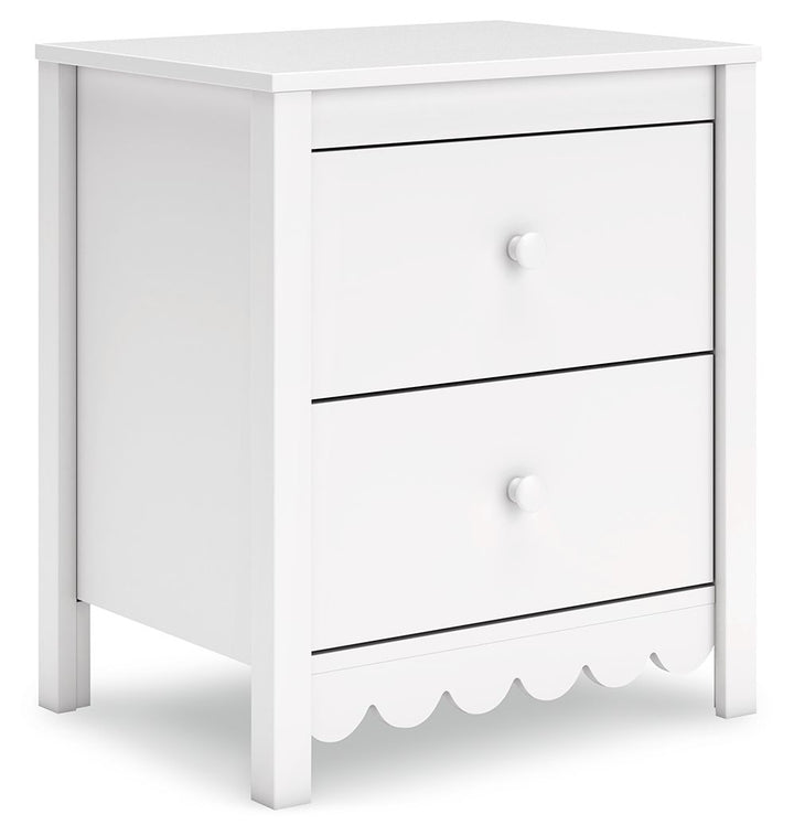 Hallityn - Two Drawer Night Stand - White