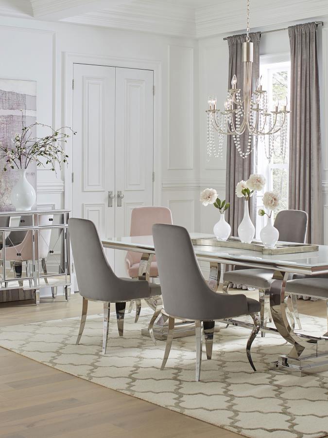 Antoine - Velvet Upholstered Dining Side Chair (Set of 2)