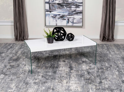 Opal - Rectangular Glass Frame Table