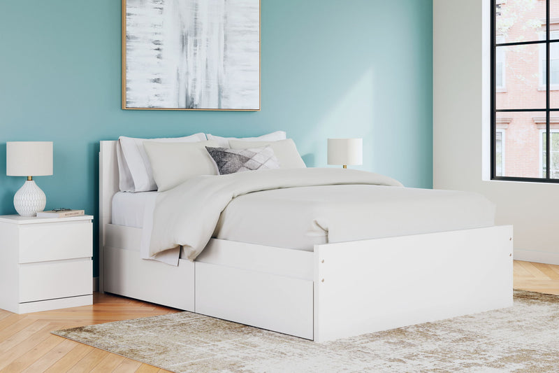 Onita - Panel Platform Bed With Storage