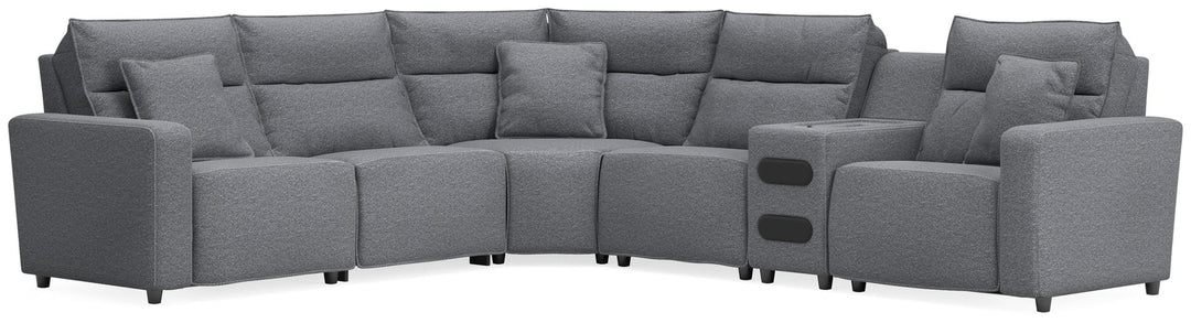 Modmax II - Reclining Sectional - Salt And Pepper