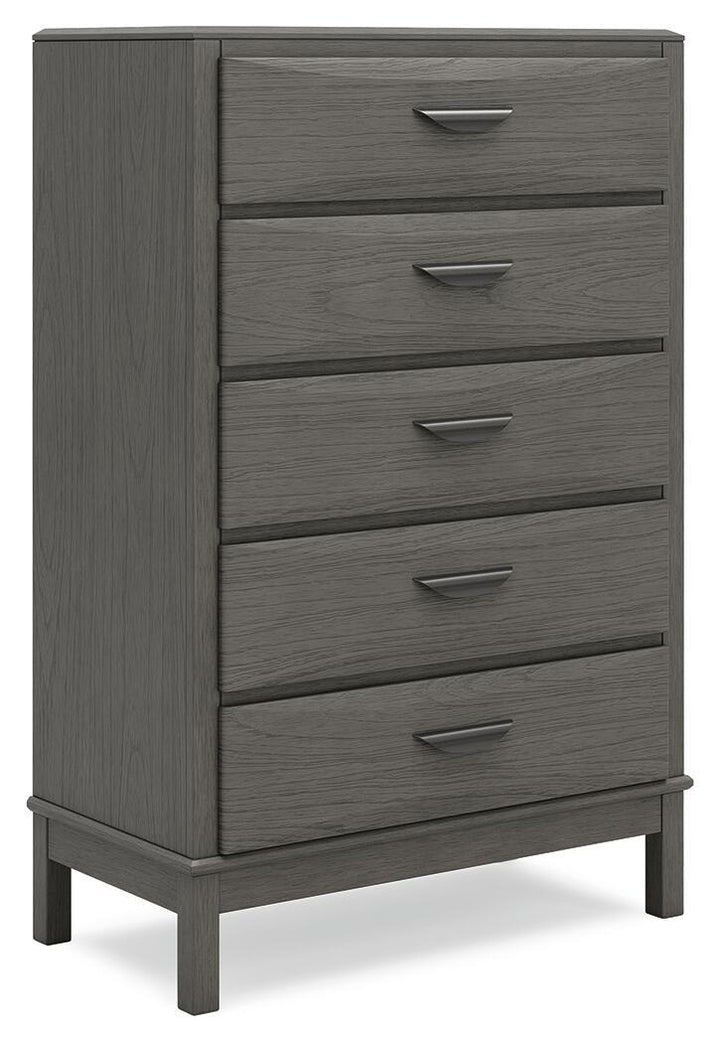 Mazing - Five Drawer Chest - Gray