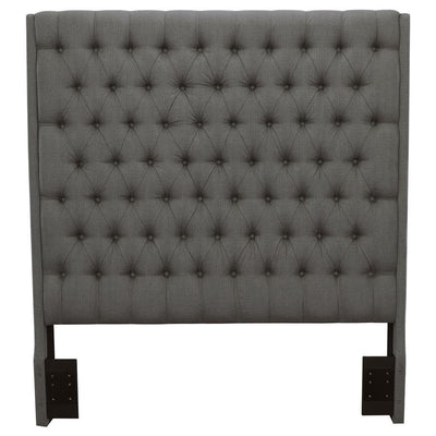 Camille - Upholstered California King Panel Headboard - Gray