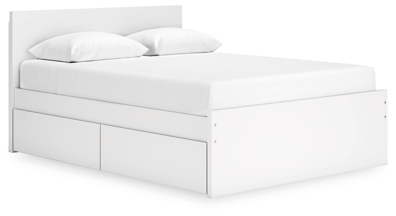 Onita - Panel Platform Bed With Storage