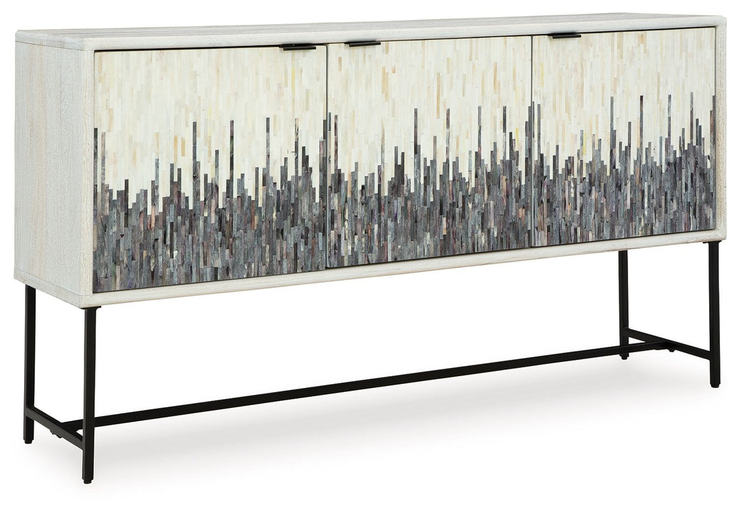 Freyton - Accent Cabinet - White / Gray