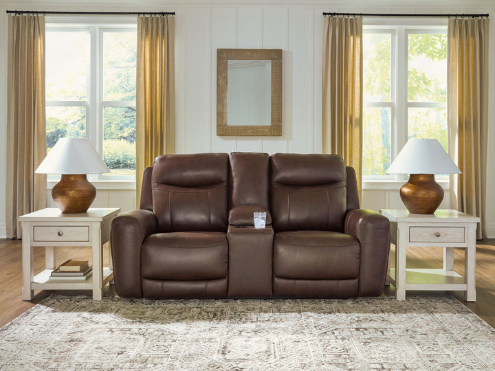 Gravier - Power Reclining Loveseat With Console / Adjustable Headrest - Cordova