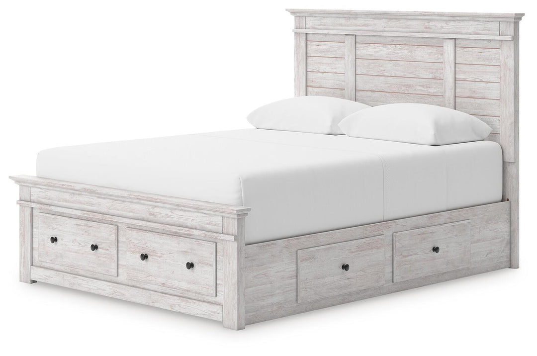 Makidern - Panel Storage Bed