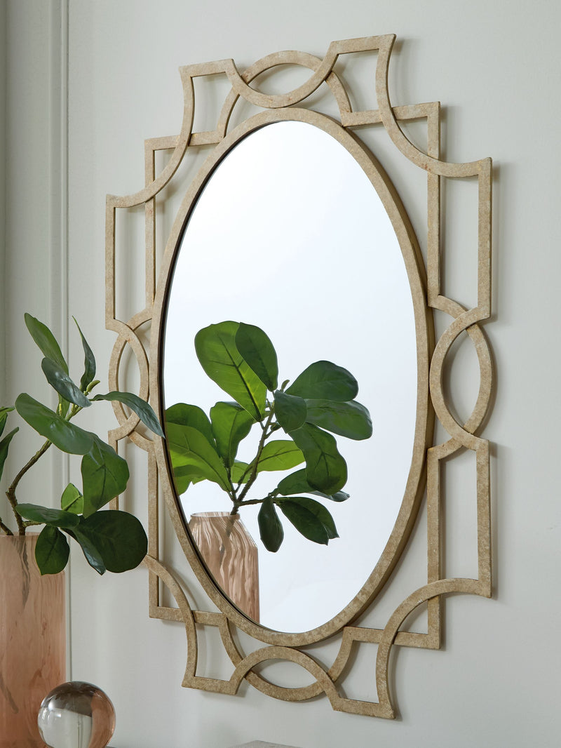 Fulkmore - Accent Mirror - Antique Gold Finish