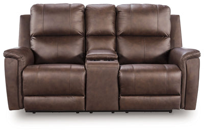 Bleckley - Power Reclining Loveseat With Console / Adjustable Headrest