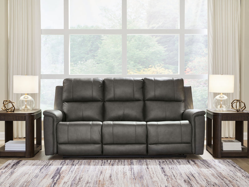 Bleckley - Power Reclining Sofa With Adjustable Headrest - Anchor
