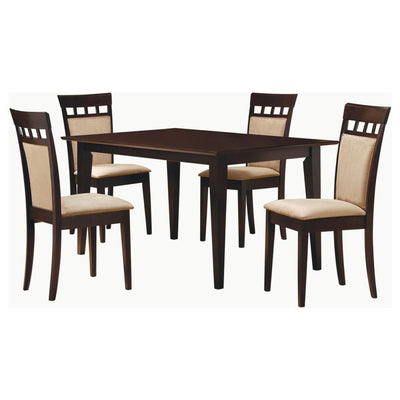 Gabriel - 5-Piece 59" Rectangular Dining Set - Cappuccino