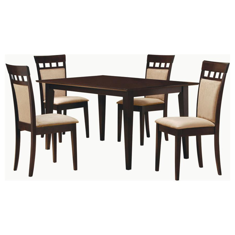 Gabriel - 5-Piece 59" Rectangular Dining Set - Cappuccino