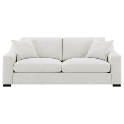 Ashlyn - Fabric Upholstered Track Arm Sofa - Sand