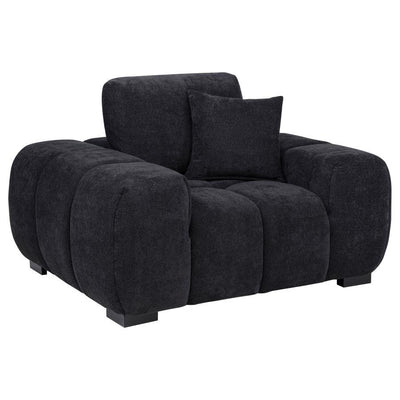 Octavia - Fabric Upholstered Track Arm Accent Chair