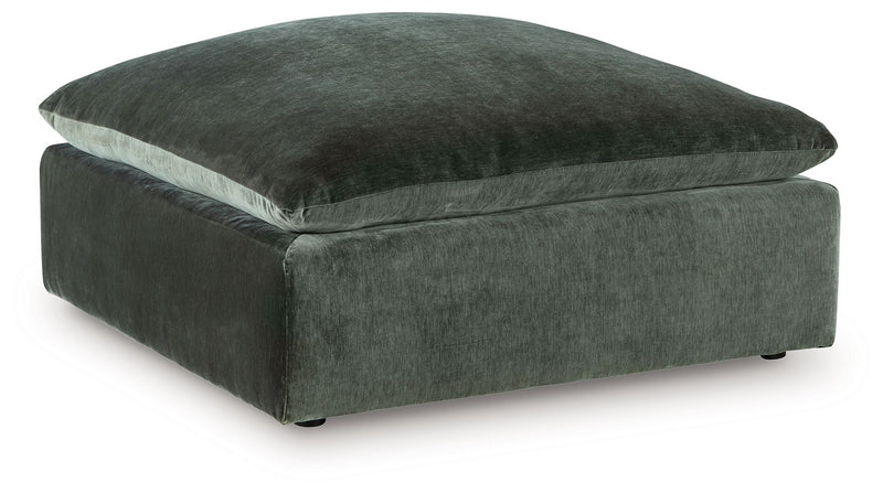Carriage View - Jade - Oversized Accent Ottoman