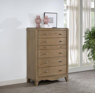 Trenton - 6-Drawer Bedroom Chest Of Drawers - Washed Mango