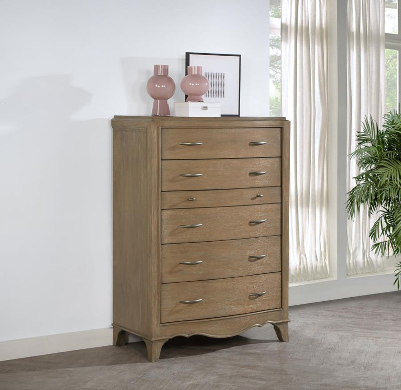 Trenton - 6-Drawer Bedroom Chest Of Drawers - Washed Mango