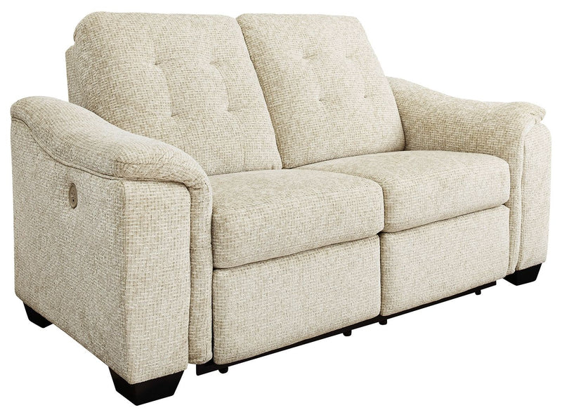 Beaconfield - Reclining Power Loveseat - Sandstone