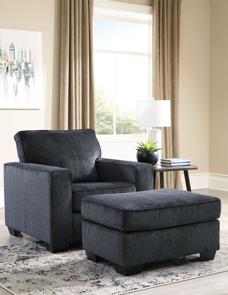 Altari Slate Ottoman