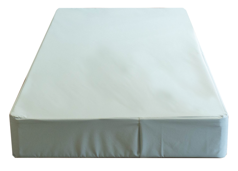 Green Vinyl Box Spring (Top and Sides Covered)