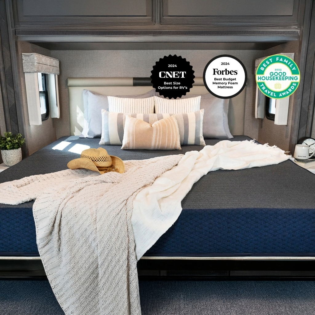 Brooklyn Bedding Dreamfoam RV Mattress | Gel Memory Foam | Custom RV Sizes | 6"-14" Height Variations