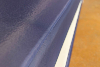 Blue Vinyl Inverted Seam Mattress