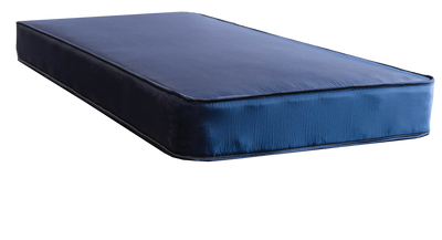 Blue Vinyl Tape Edged Mattress