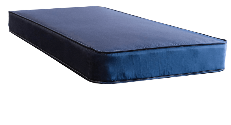 Blue Vinyl Tape Edged Mattress