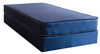 Blue Vinyl Tape Edged Mattress