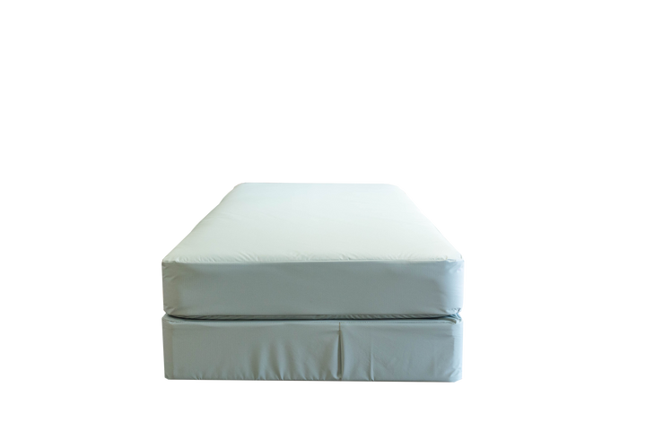 Green Vinyl Inverted Seam Mattress