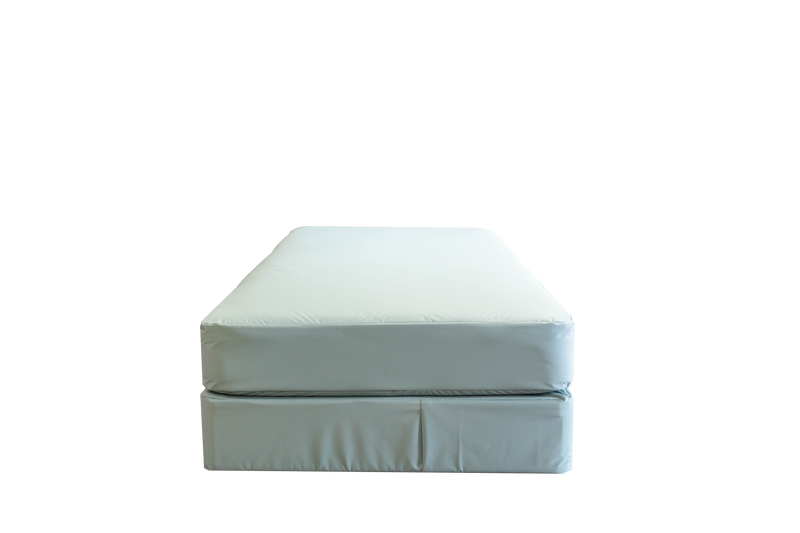 Green Vinyl Inverted Seam Mattress