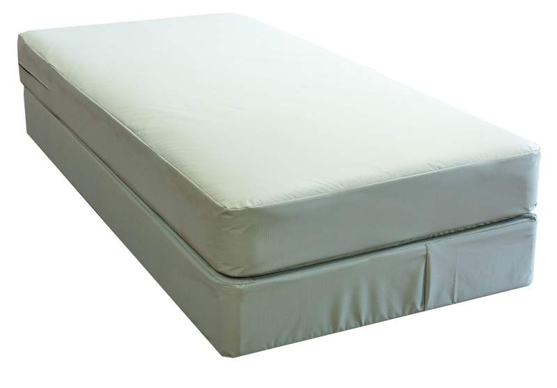 Green Vinyl Inverted Seam Mattress