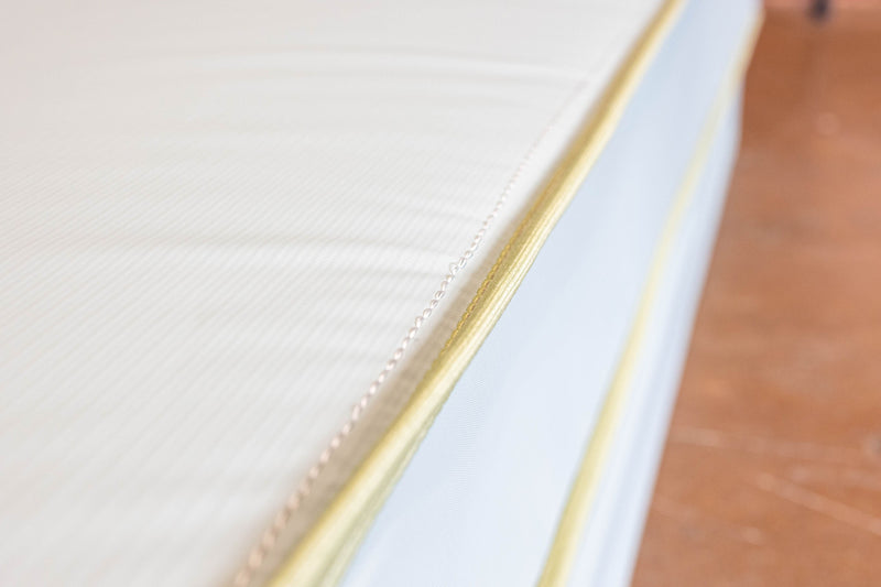 Green Vinyl Tape Edged Mattress