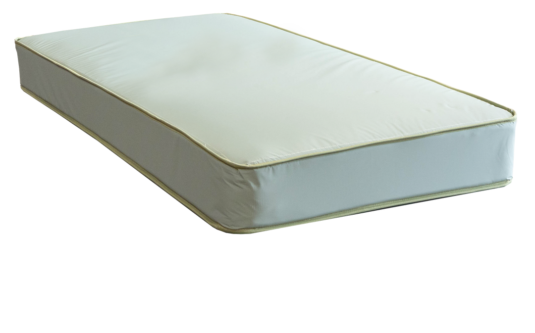 Green Vinyl Tape Edged Mattress