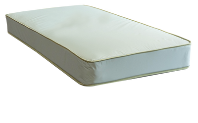 Green Vinyl Tape Edged Mattress