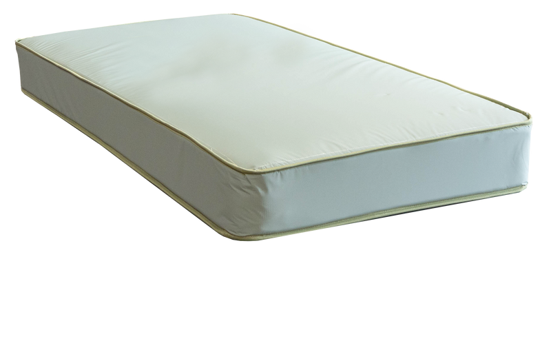 Green Vinyl Tape Edged Mattress