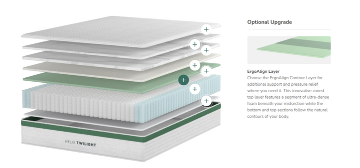 Helix Twilight w/ ErgoAlign in Pottstown, PA | Zoned Firm Support - Try In Store
