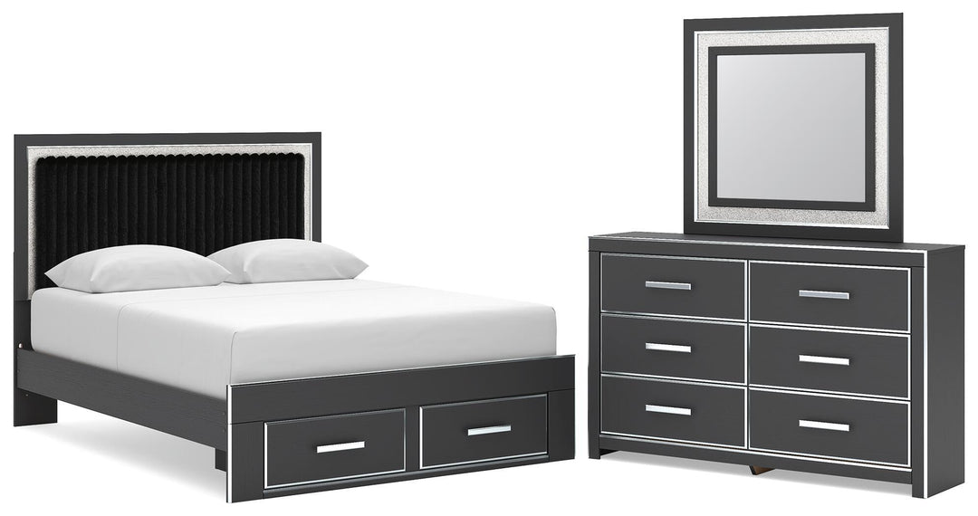 Zuraleus - Upholstered Panel Platform Storage Bedroom Set