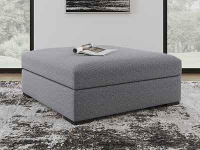Bealton - Oversized Accent Ottoman - Salt And Pepper