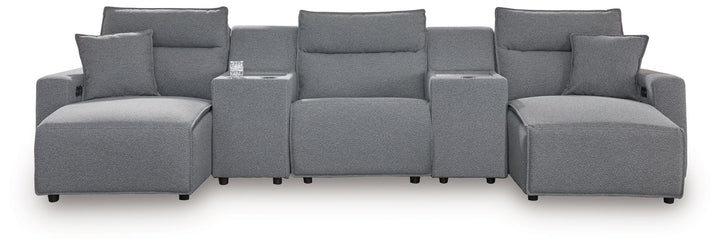 Modmax II - Reclining Sectional - Salt And Pepper