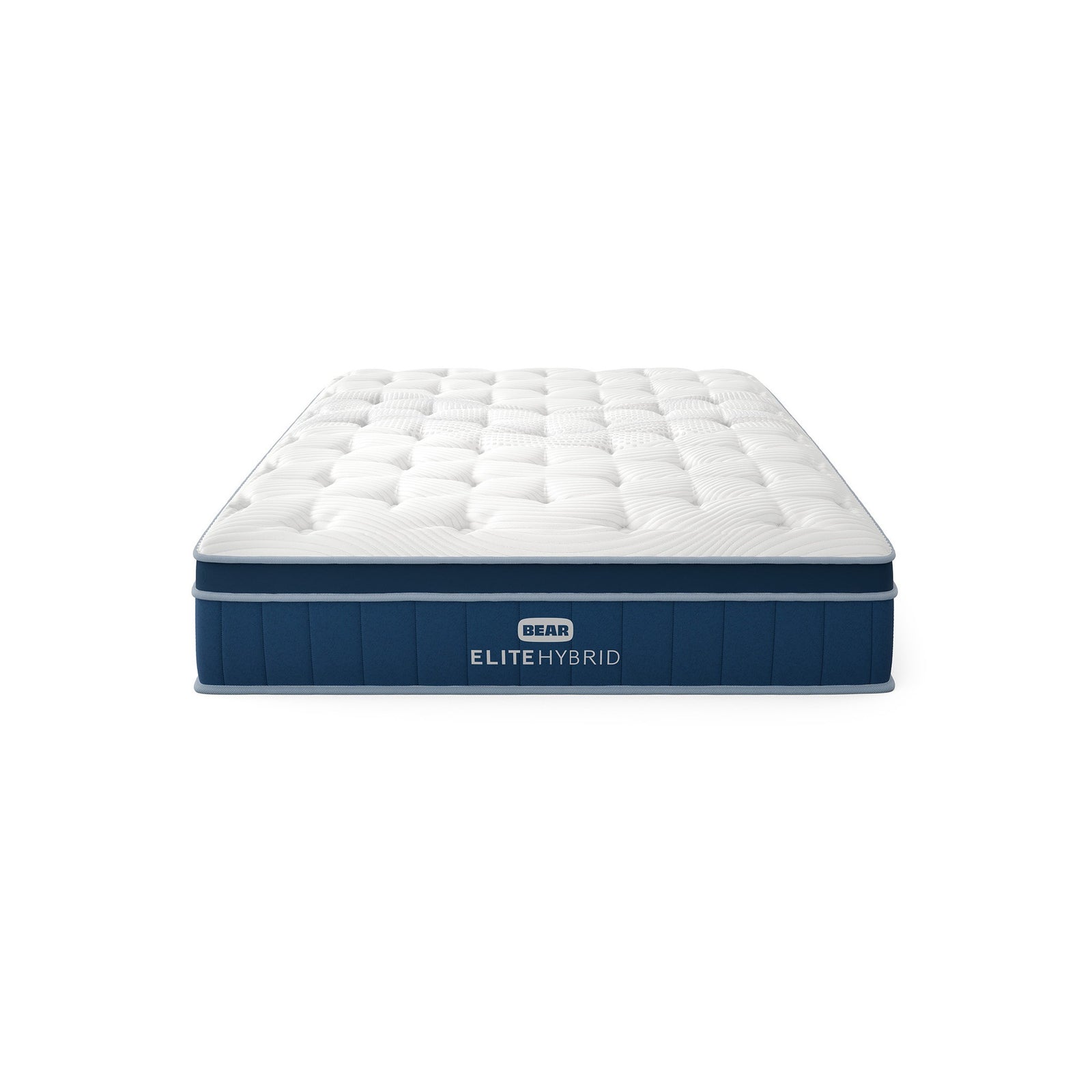 Bear Elite Hybrid mattress front hero view on white background