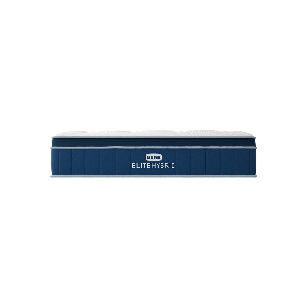 Bear Elite Hybrid mattress foot end low angle view