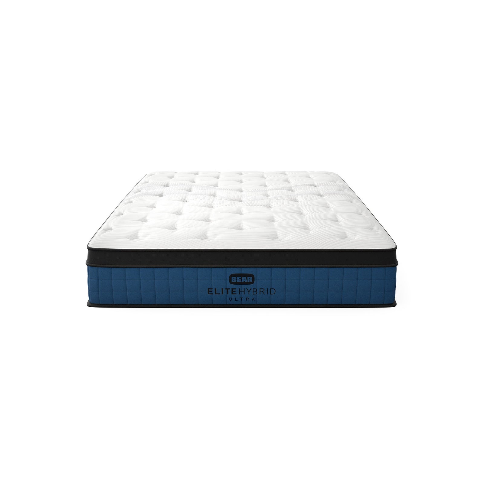 Bear Elite Ultra Hybrid mattress front hero view on white background