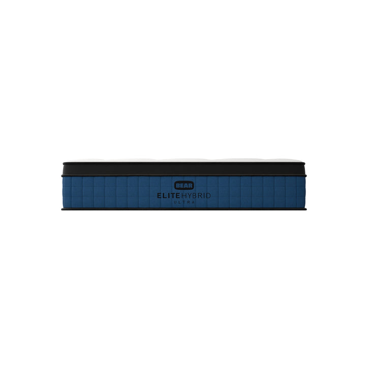 Bear Elite Ultra Hybrid mattress foot end low angle view