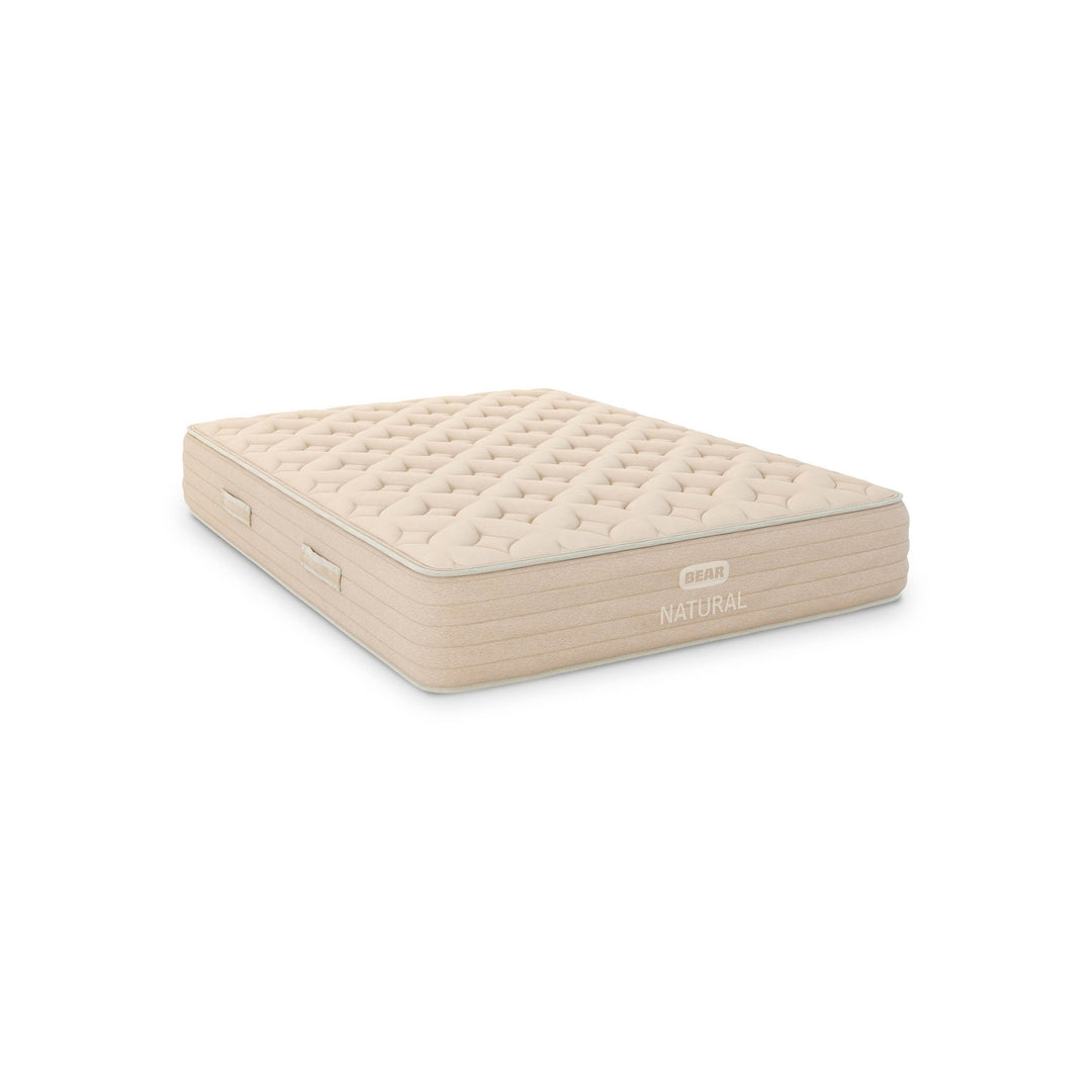 Bear Natural organic hybrid mattress angled front product view
