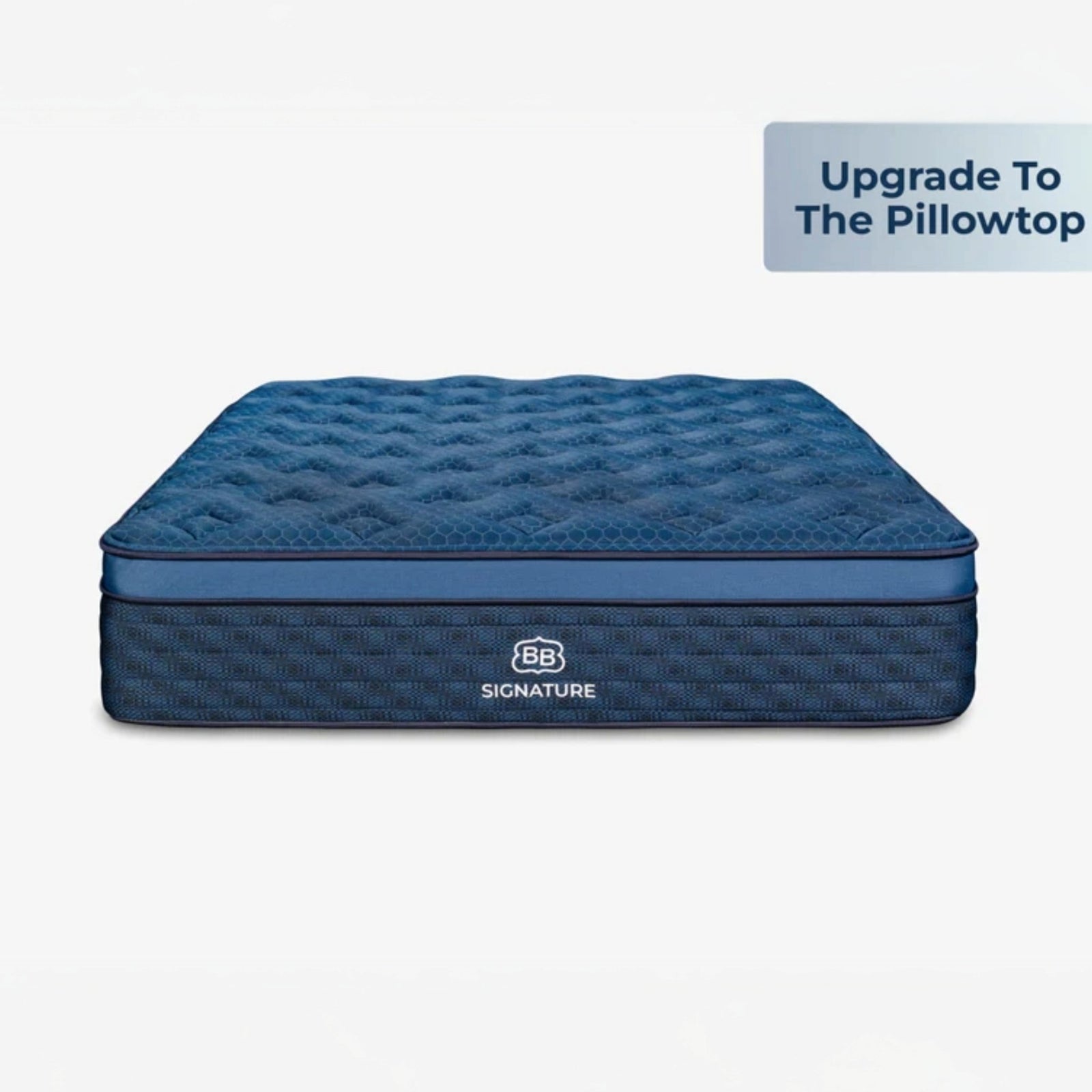 Brooklyn Bedding Signature Hybrid mattress with the Cloud Pillowtop cooling upgrade — adds a plush cooling quilted top layer for hot sleepers in RVs, motorhomes, and standard bedrooms