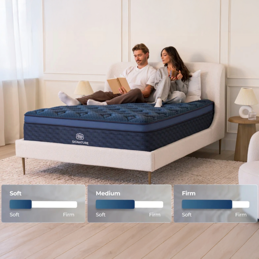Brooklyn Bedding - Signature Hybrid - Firm, Med, Soft - On Display In-Store