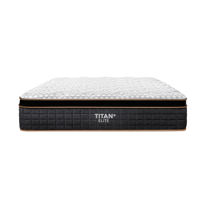 Brooklyn Bedding Titan Plus Elite 14 inch plus size hybrid mattress, front view, on display at Magic Sleeper in Pottstown PA